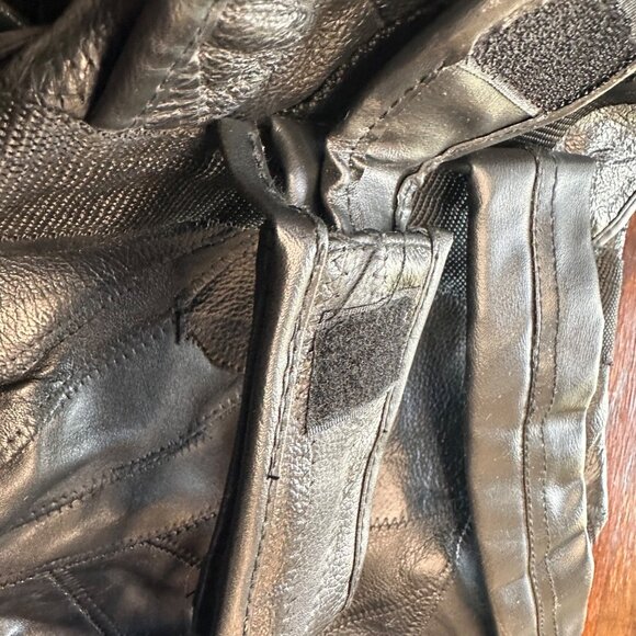 Vintage Patched Leather Multi Pocket Backpack - Picture 11 of 15